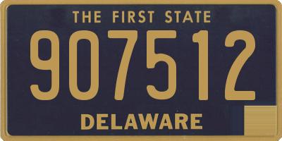 DE license plate 907512