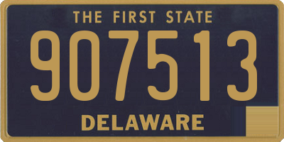 DE license plate 907513