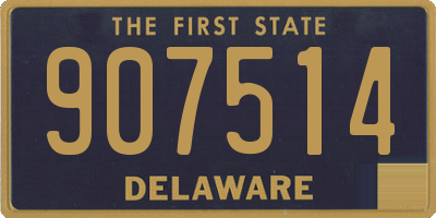 DE license plate 907514