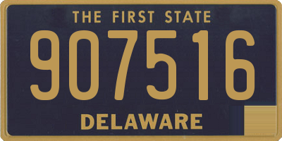 DE license plate 907516