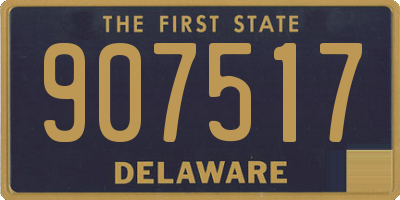 DE license plate 907517