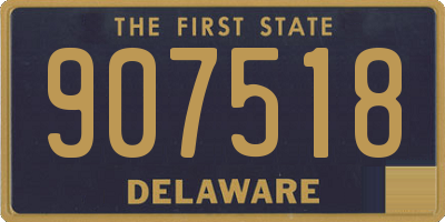 DE license plate 907518