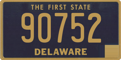 DE license plate 90752