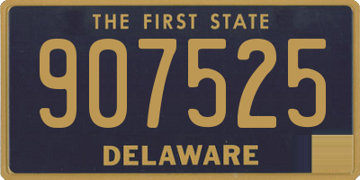 DE license plate 907525