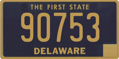 DE license plate 90753