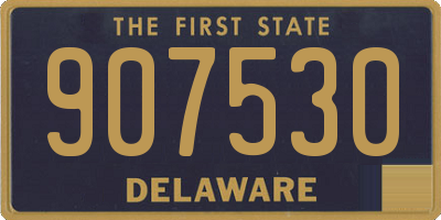 DE license plate 907530