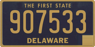 DE license plate 907533