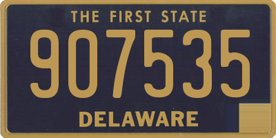 DE license plate 907535