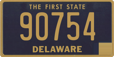 DE license plate 90754
