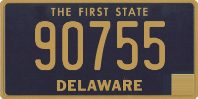DE license plate 90755