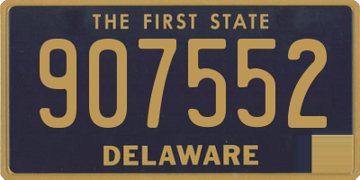 DE license plate 907552