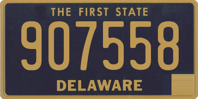 DE license plate 907558