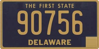 DE license plate 90756