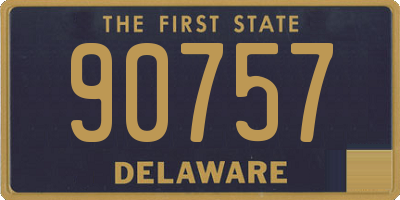 DE license plate 90757