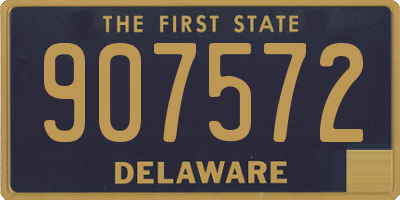 DE license plate 907572
