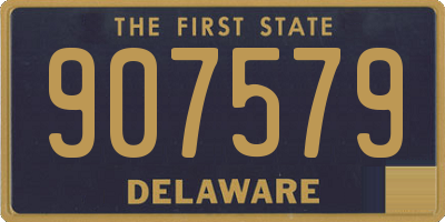 DE license plate 907579