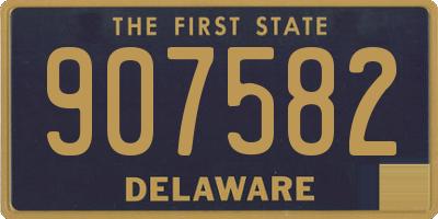 DE license plate 907582