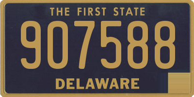 DE license plate 907588