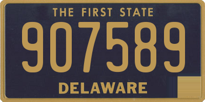DE license plate 907589