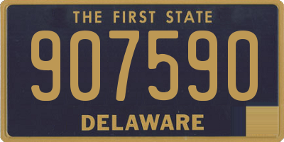 DE license plate 907590