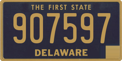 DE license plate 907597