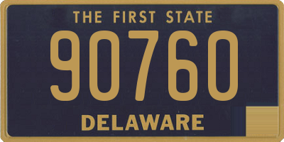 DE license plate 90760