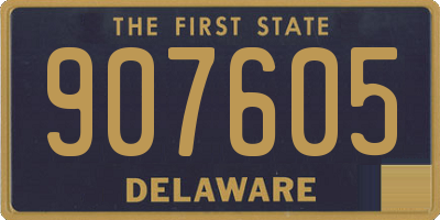 DE license plate 907605