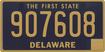 DE license plate 907608