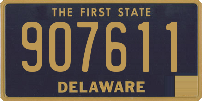 DE license plate 907611