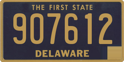 DE license plate 907612