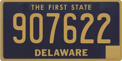DE license plate 907622