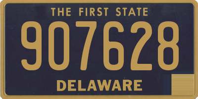 DE license plate 907628