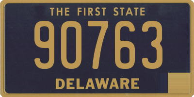 DE license plate 90763