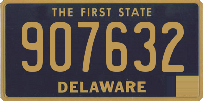 DE license plate 907632