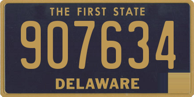 DE license plate 907634