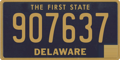 DE license plate 907637