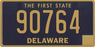 DE license plate 90764