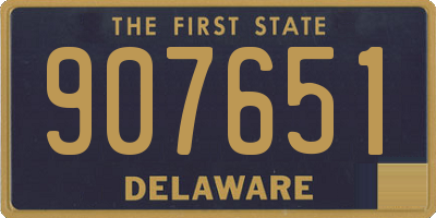 DE license plate 907651