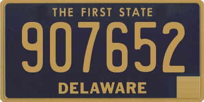 DE license plate 907652
