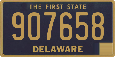 DE license plate 907658