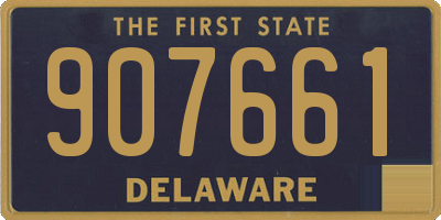 DE license plate 907661