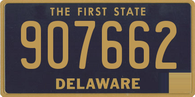 DE license plate 907662