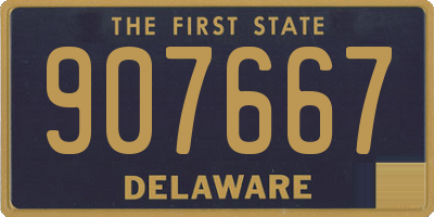 DE license plate 907667