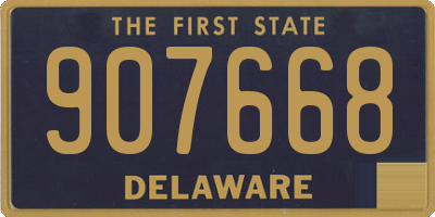 DE license plate 907668