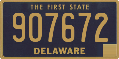 DE license plate 907672