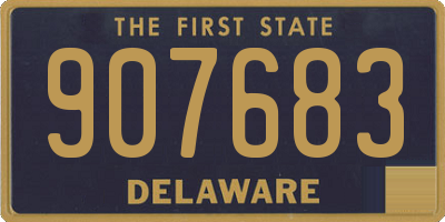 DE license plate 907683