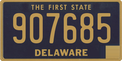 DE license plate 907685