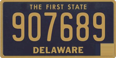 DE license plate 907689