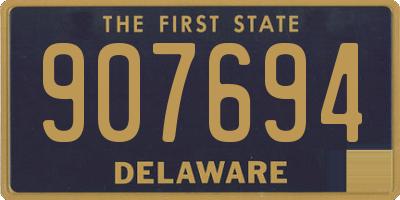 DE license plate 907694