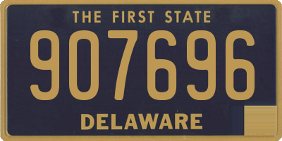 DE license plate 907696